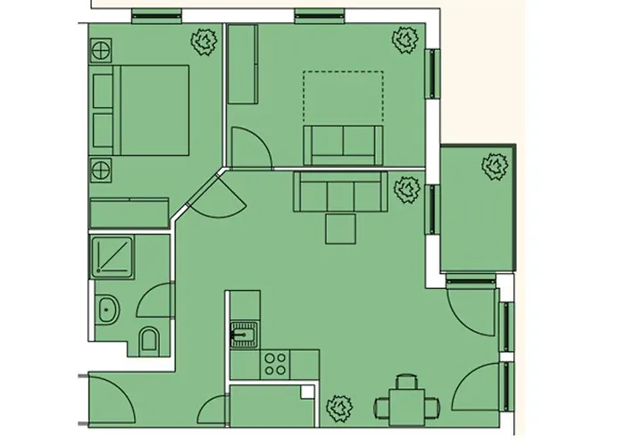 Haus Meeresblick - Regenbogen A 1.19 * Baabe